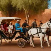 caleche-famille-marrakech Rijtuigtocht in Marrakech met kinderen: gezinstour