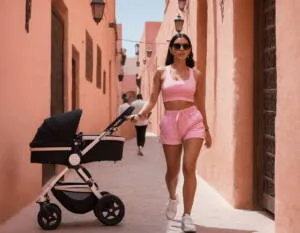 Georgina et Ronaldo à Marrakech : Parcours Famille avec Bébé