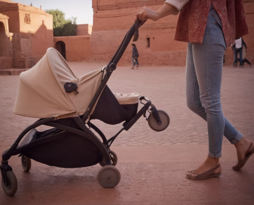 Louer une poussette pour un séjour dans un riad à Marrakech