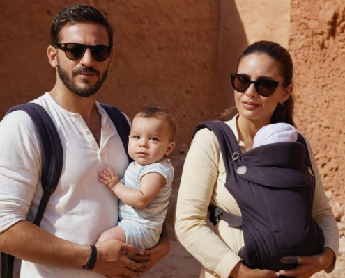 Аренда переноски BabyBjorn в Марракеше для путешествующих родителей